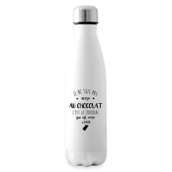 Humour, drôle, marrant - Bouteille isotherme - blanc - Droite