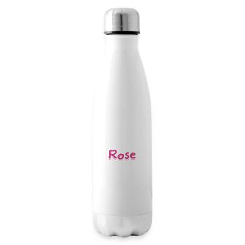 breast cancer / pink October - Insulated Water Bottle - white - Right