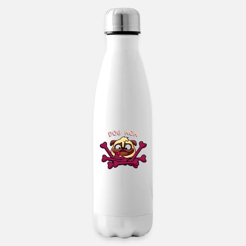 Hund Mama - Isolierflasche - Weiß
