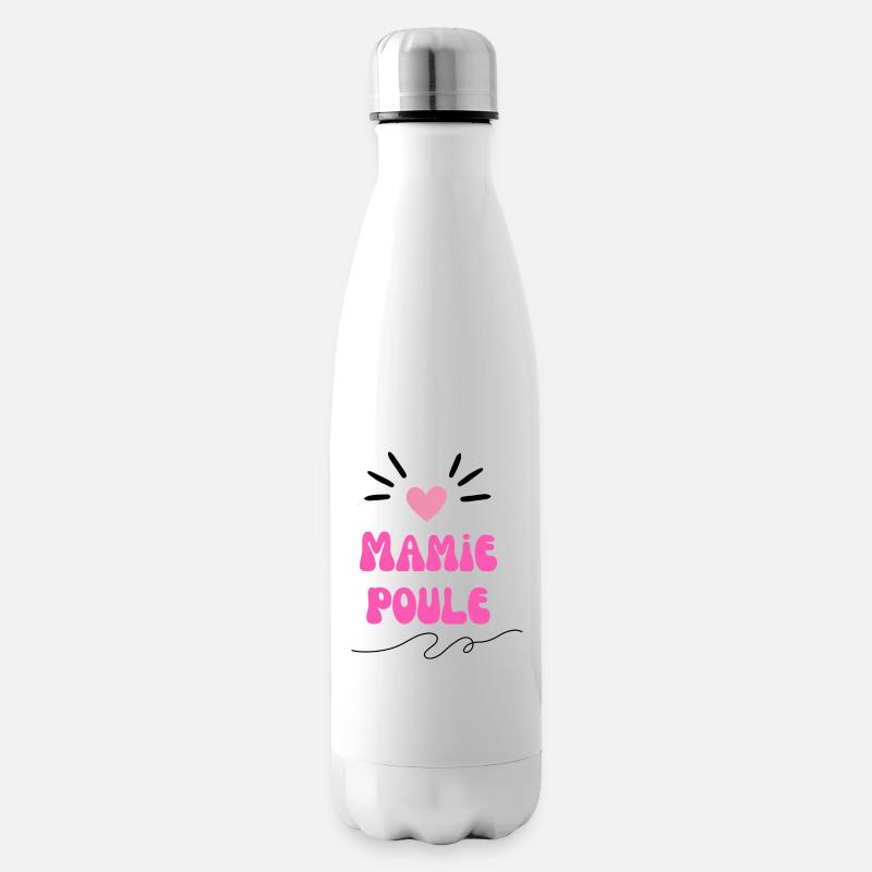 Super mamie poule - Bouteille isotherme - blanc