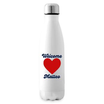 Matteo willkommen - Isolierflasche - Weiß - Rechts