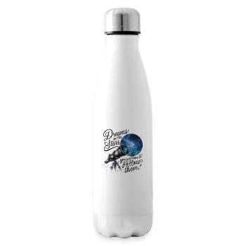 Les rêves sont comme les étoiles, il suffit de les suivre. - Bouteille isotherme - blanc - Droite