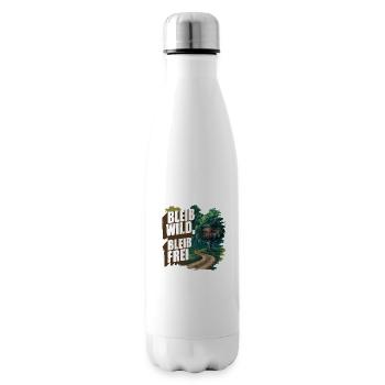 Bleib wild, bleib frei - Isolierflasche - Weiß - Rechts