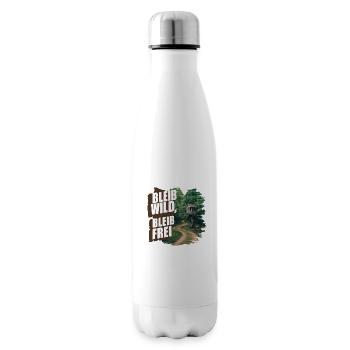 Bleib wild, bleib frei - Isolierflasche - Weiß - Rechts