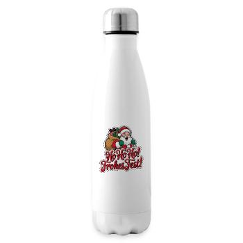 Santa Claus – Ho Ho Ho! Merry Christmas - Insulated Water Bottle - white - Right