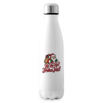 Santa Claus – Ho Ho Ho! Merry Christmas - Insulated Water Bottle - white - Right
