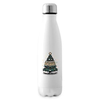 Weihnachten Lustiger Spruch Ä Tännsch'n Please - Isolierflasche - Weiß - Rechts