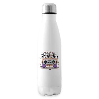 Level Up – Gamer Mode - Insulated Water Bottle - white - Right