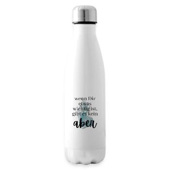 POSITIVE EINSTELLUNG MINDSET Motivation - Isolierflasche - Weiß - Rechts