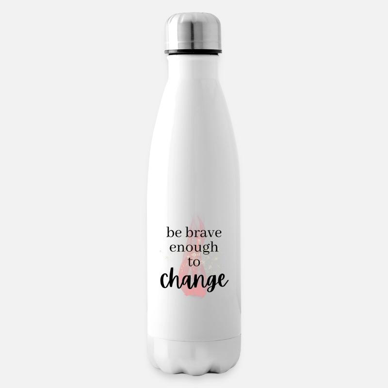 POSITIVE EINSTELLUNG MINDSET Motivation - Isolierflasche - Weiß