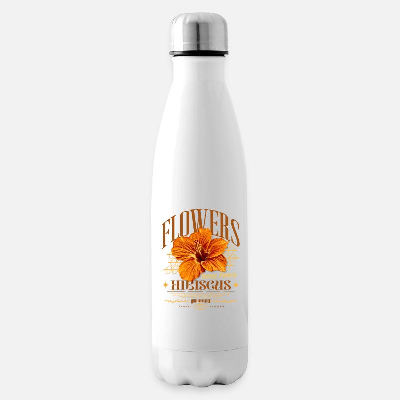 Fleur d’hibiscus Fleur d’hibiscus - Bouteille isotherme - blanc