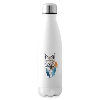 Luchs-Vektor-Kunst mit lebendiger Farbillustration - Isolierflasche - Weiß - Rechts