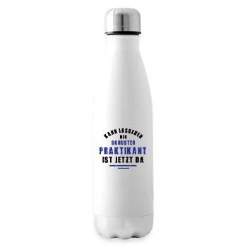 Praktikant Schuster Praktikum Schusterei Danke - Isolierflasche - Weiß - Rechts