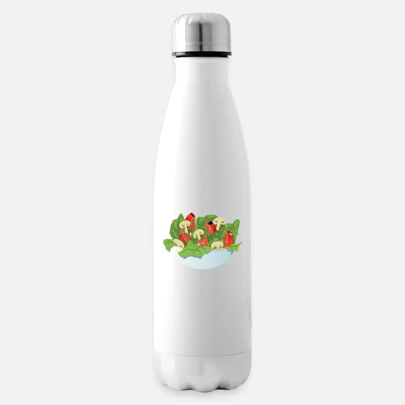 Salat - Isolierflasche - Weiß