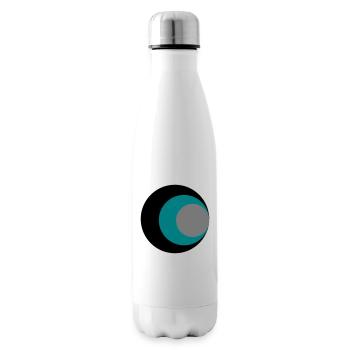Kreise - Isolierflasche - Weiß - Rechts