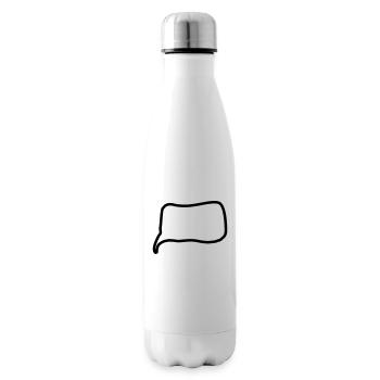 Speech bubble line - Insulated Water Bottle - white - Right