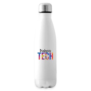 Dialysis Tech Funny Dialysis Nurse Appreciation - Insulated Water Bottle - white - Right