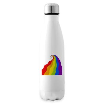 Rainbow unicorn - Insulated Water Bottle - white - Right