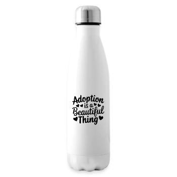 Adoption Is A Beautiful Thing Foster Care Adopt - Insulated Water Bottle - white - Right