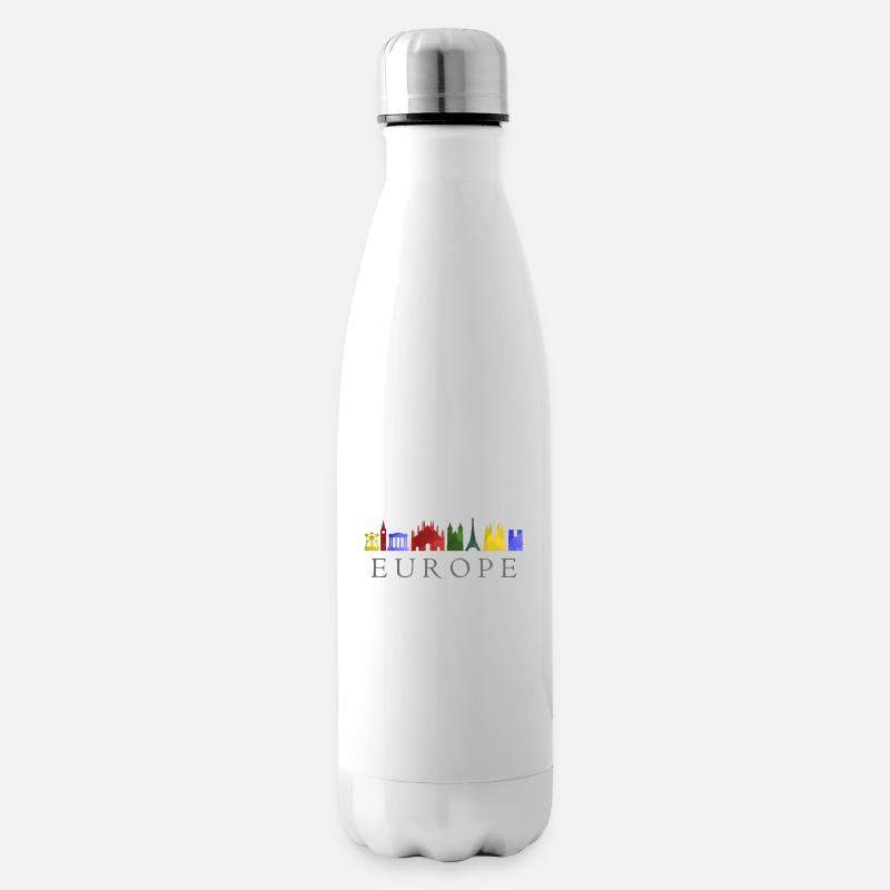 Skyline europa - Isolierflasche - Weiß