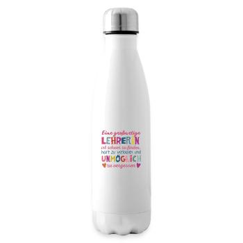 Großartige Lehrerin - Isolierflasche - Weiß - Rechts
