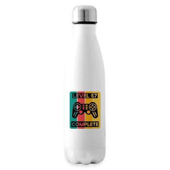 57ème Anniversaire Chemise Gamer Gambler Hommes Cadeau - Bouteille isotherme - blanc - Droite