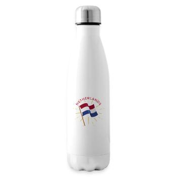 Netherlands Flag Netherlands Holland Dutch - Insulated Water Bottle - white - Right
