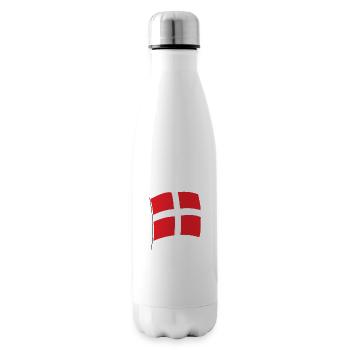 Dänemark Fahne Dänische Flagge Danmark Denmark - Isolierflasche - Weiß - Rechts