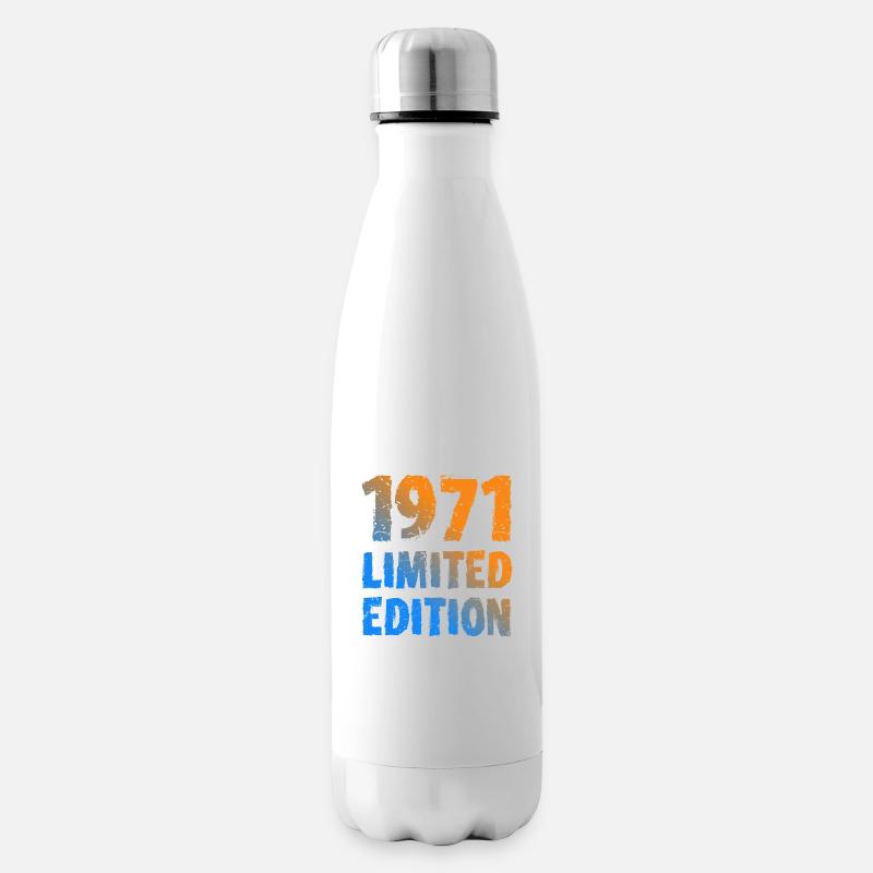 1971 Limited Edition Geburtstag Geschenk Frau Mann - Isolierflasche - Weiß