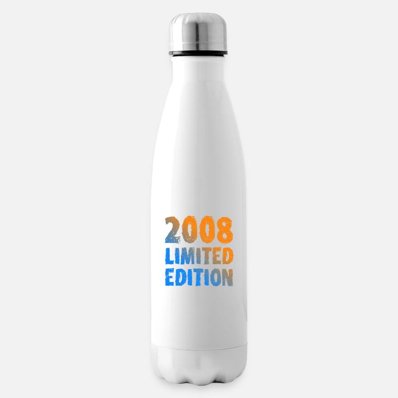 2008 Limited Edition Geburtstag Geschenk Frau Mann - Isolierflasche - Weiß