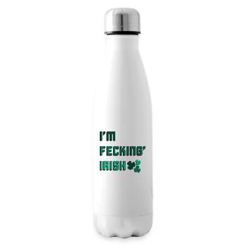 I am Fecking' Irish - Insulated Water Bottle - white - Right