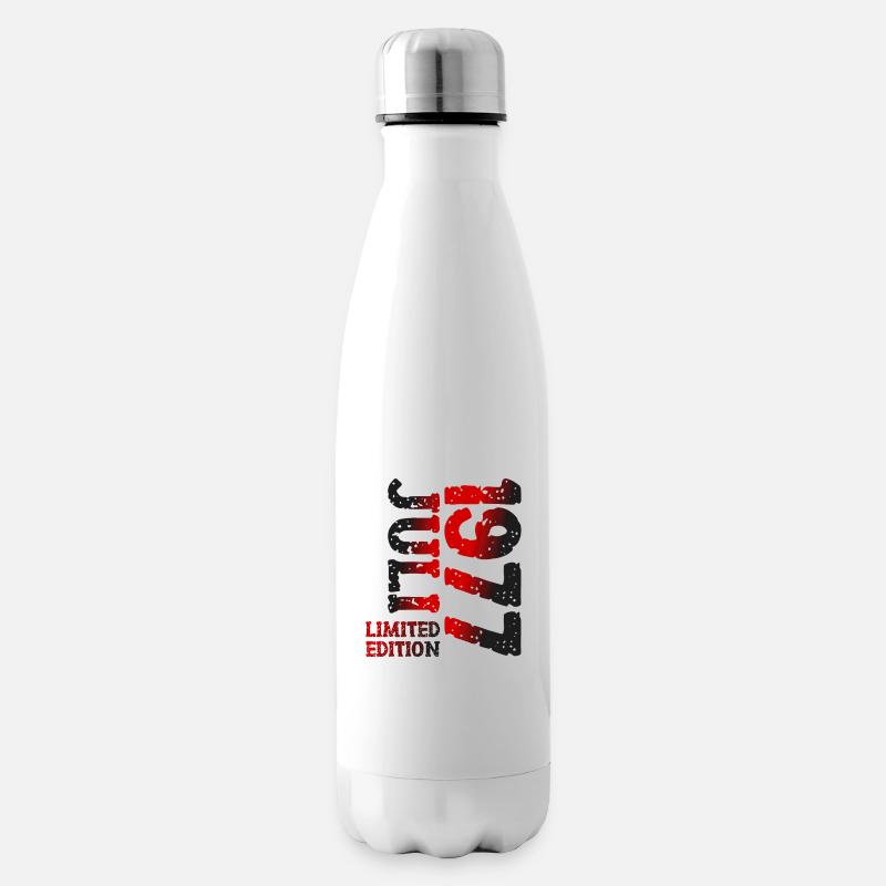 1977 Juli Limited Edition Geburtstag Geschenk - Isolierflasche - Weiß
