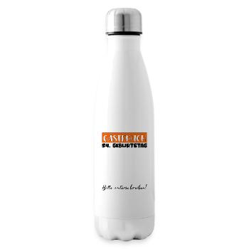 54 Birthday Gift Women's Decoration Men's Guestbook - Insulated Water Bottle - white - Right