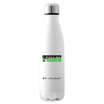 31 Birthday Gift Women's Decoration Men's Guestbook - Insulated Water Bottle - white - Right