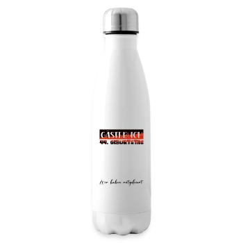 44th birthday gift women's decoration men's guest book - Insulated Water Bottle - white - Right
