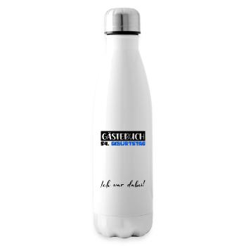 54 Birthday Gift Man Decoration Men Guestbook - Insulated Water Bottle - white - Right