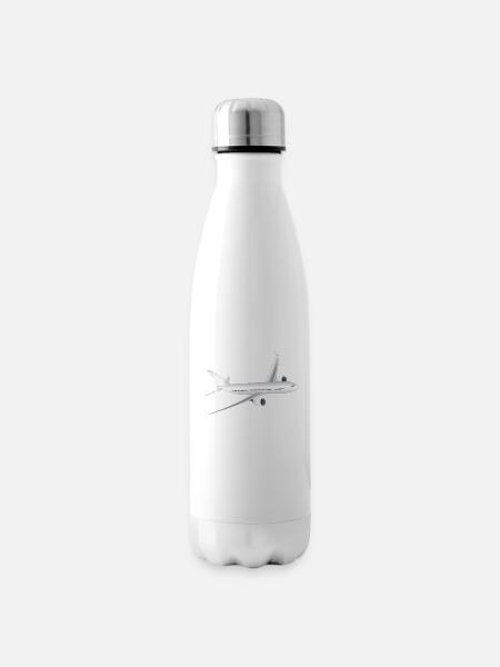 Flugzeug - Isolierflasche - Weiß