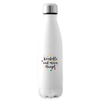Konfetti auf mein Haupt - Isolierflasche - Weiß - Rechts