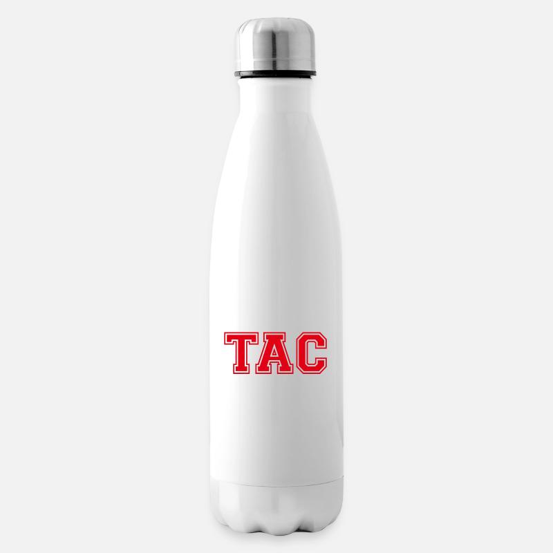 Je Suis TAC -TIC et TAC- TIC TAC Duo Drôle Cadeau - Bouteille isotherme - blanc