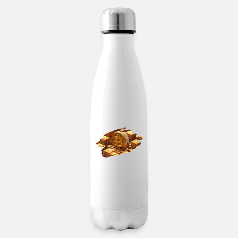Bitcoin Treasure - Insulated Water Bottle - white