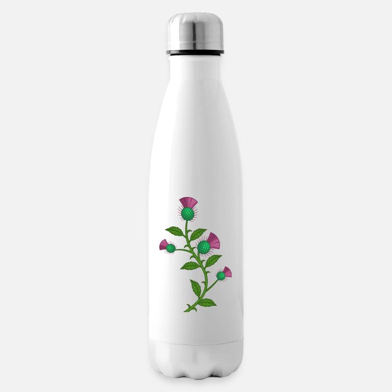 scotland thistle flower - Isolierflasche - Weiß