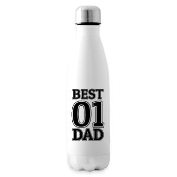Le meilleur papa - Bouteille isotherme - blanc - Droite