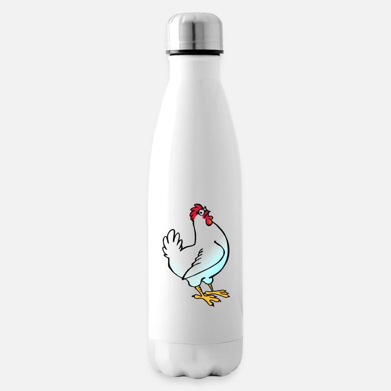 Poule - Bouteille isotherme - blanc