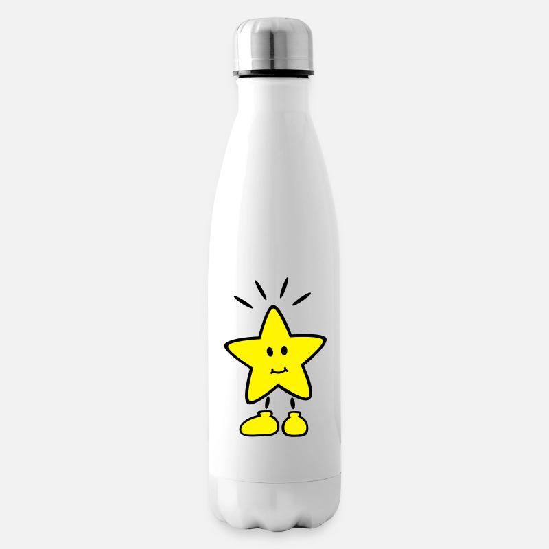 étoiles doux - Bouteille isotherme - blanc