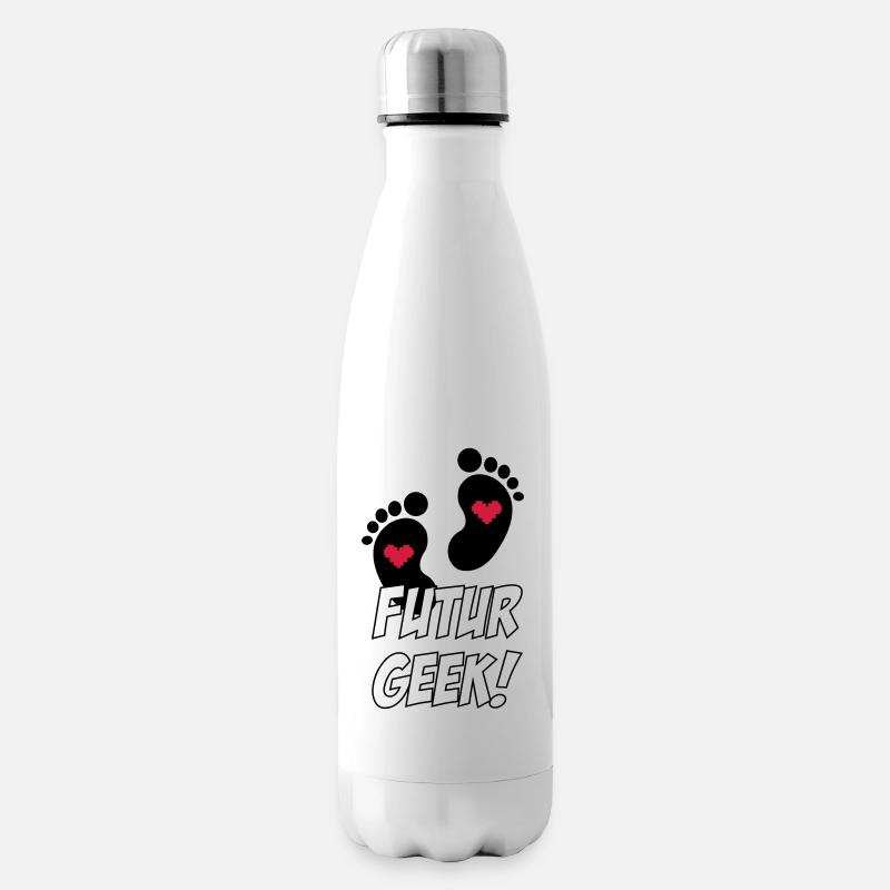 Futur Geek ! - Bouteille isotherme - blanc