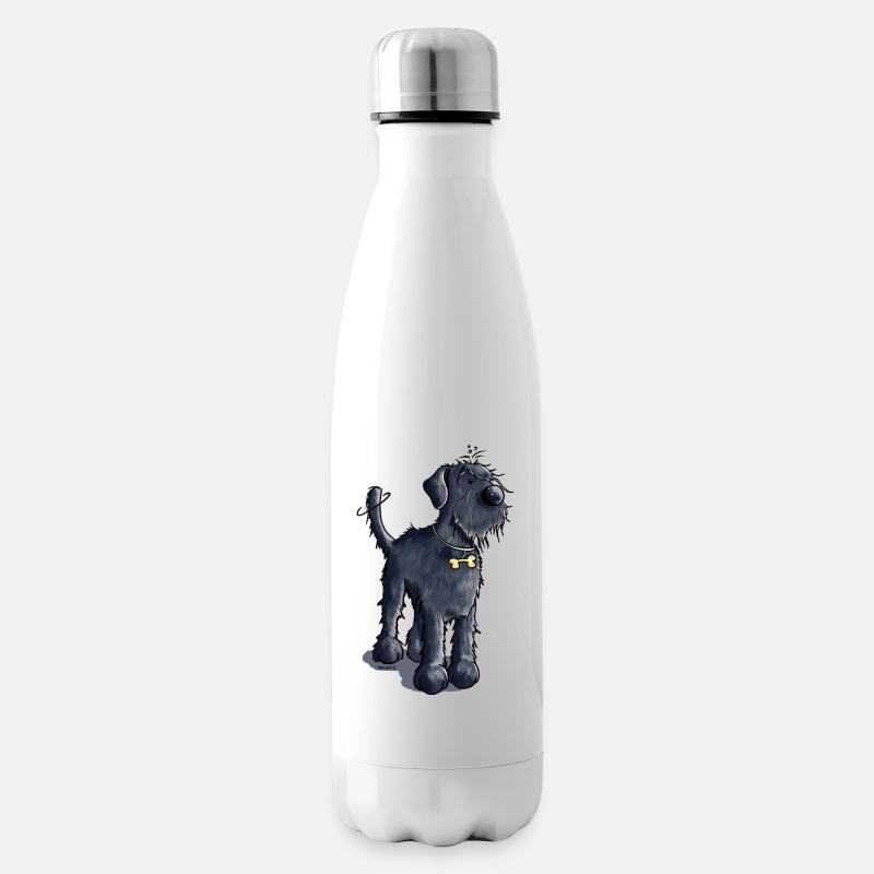 Niedlicher Schnauzer - Isolierflasche - Weiß