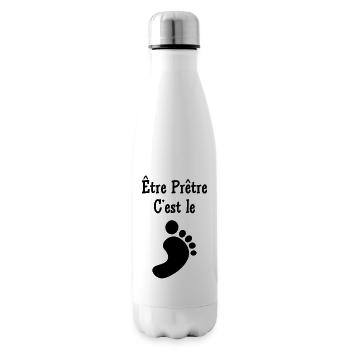 chrétien / prêtre / catholique / religion - Bouteille isotherme - blanc - Droite