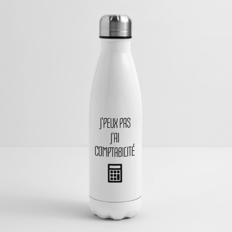 comptable / comptabilité / compter / chiffre Bouteille isotherme