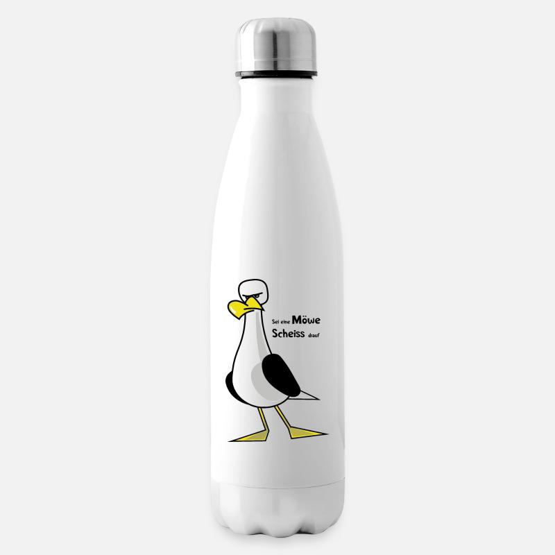 Sei eine Möwe ... - Isolierflasche - Weiß