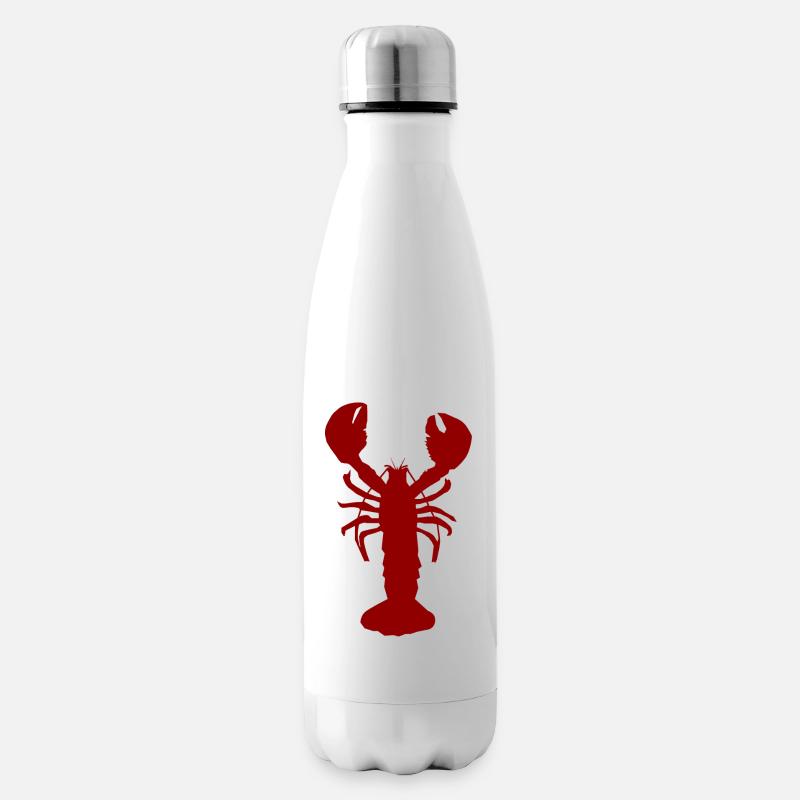 Lobster red - Bouteille isotherme - blanc